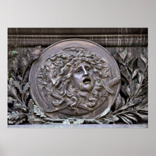 Poster Escudo Medusa de Athena