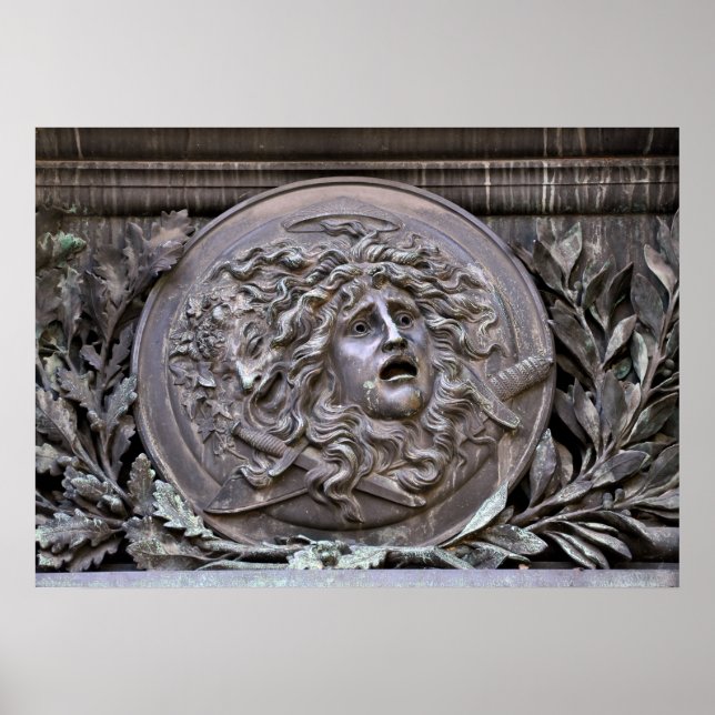 Poster Escudo Medusa de Athena (Frente)