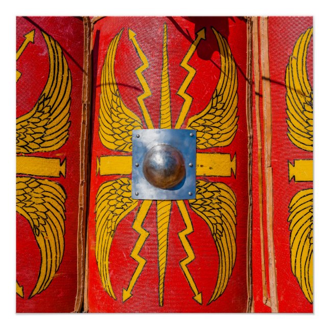 Pôster Escudo Militar Romano - Scutum (Frente)