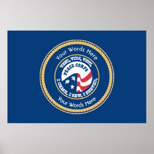 Poster Escudo Universal do Peace Corps