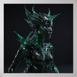 Poster Escultura 3D Essência da Inteligência Artificial