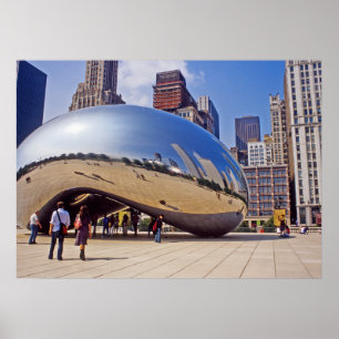 Poster Escultura de Chicago Bean