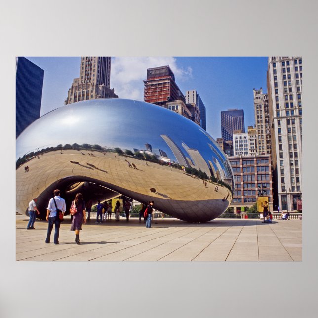 Poster Escultura de Chicago Bean (Frente)