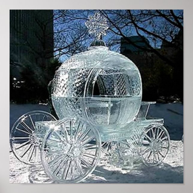 Poster Escultura de gelo (Frente)