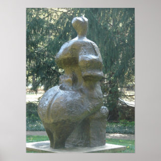 Pôster Escultura de Kansas City no Parque A Mulher Assent