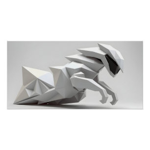 Pôster Escultura de Movimento Futurística