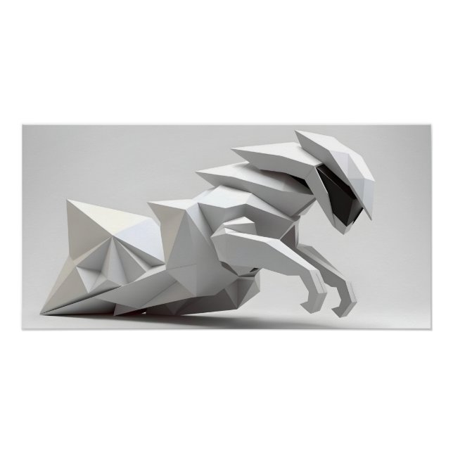 Pôster Escultura de Movimento Futurística (Frente)