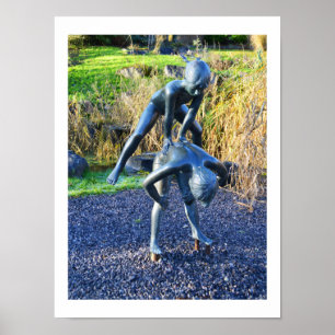 Pôster Escultura do jogo das crianças