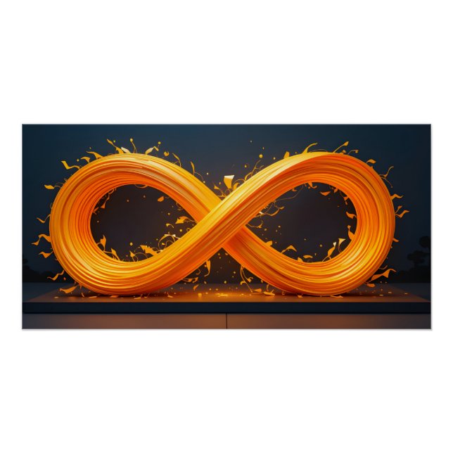 Pôster Escultura Luminosa Infinita (Frente)