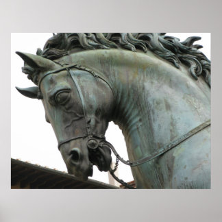 Pôster Escultura Renascentista italiana de um cavalo