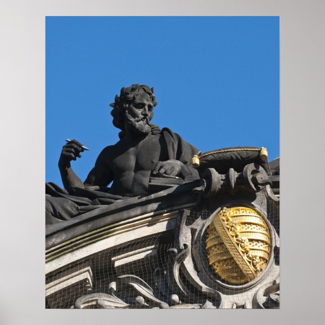 Pôster Esculturas na Academia Real de Arte, Dresden (Frente)