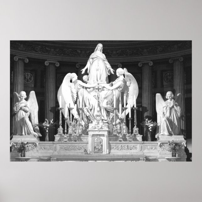 Poster Esculturas Sainte-Marie-Madeleine Paris Madeleine (Frente)