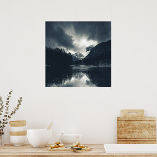 Poster Escuridão e chuva em Zgornje Jezersko, Eslovênia