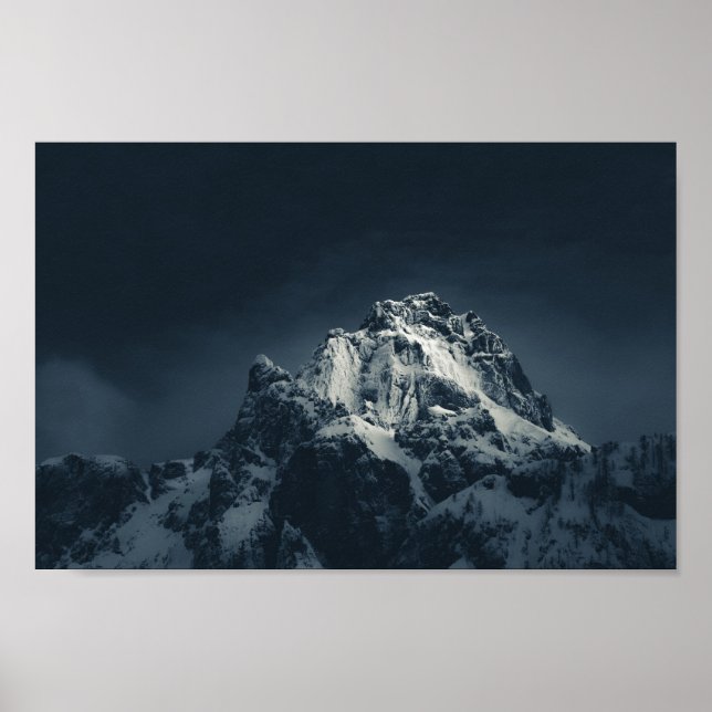 Poster Escuridão e montanha (Frente)