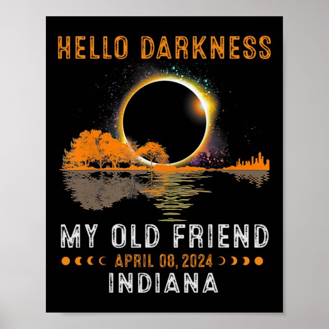 Poster Escuridão Meu Antigo Amigo Total Eclipse 2024 Indi (Frente)