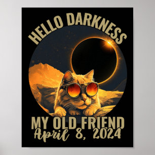 Poster Escuridão Meu Velho Gato Amigo Com Geleias Eclipse