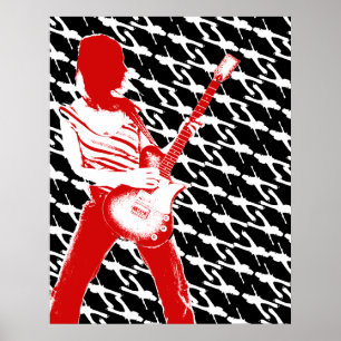 Poster escuro das guitarra