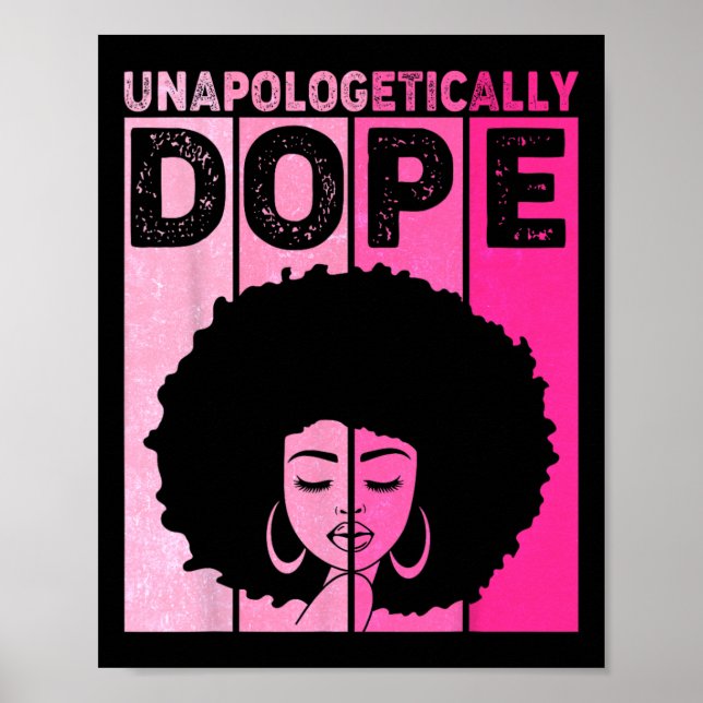 Poster Escuro rosa-rosa, branco, histórico mês sem descul (Frente)