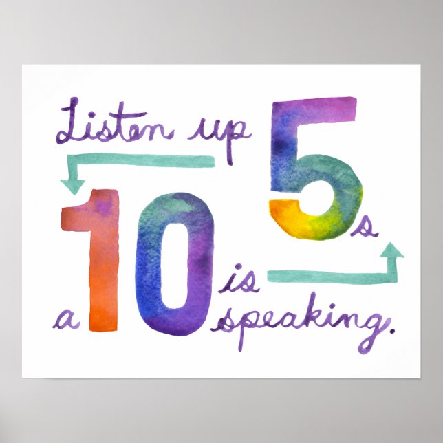 Poster Escute Fives, um 10 está falando (Frente)
