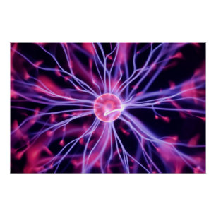 Pôster Esfera de plasma em rugosidade