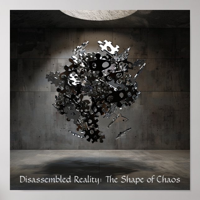 Poster Esfera de Quebra-cabeça industrial: esculto flutua (Frente)