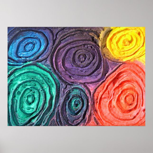 Poster Esferas coloridas pequenas (Frente)