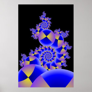 Poster Esferas iluminadas III