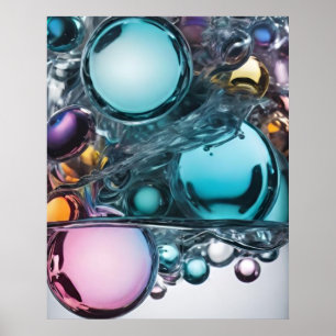 Poster Esferas Refletivas Interligadas
