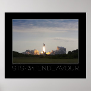 Poster Esforço do vaivém espacial STS-134