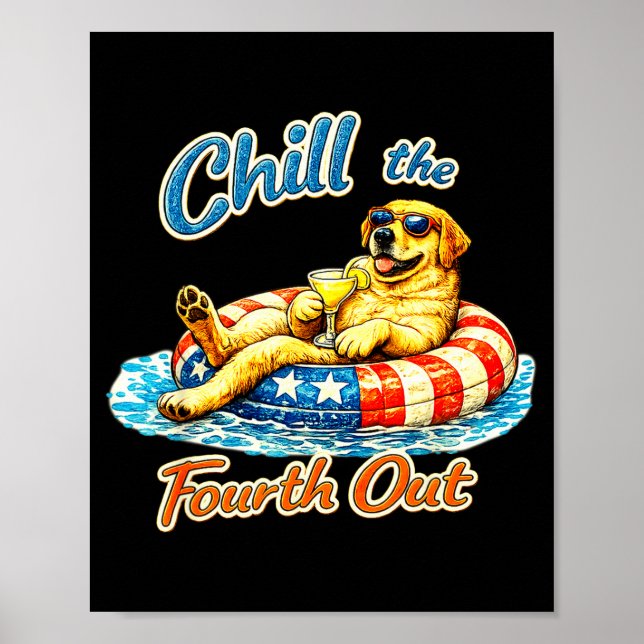 Poster Esfrie o quarto com humor amante do cão labrador  (Frente)