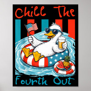 Poster Esfrie o quarto pato patriótico independência
