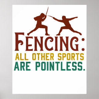 Poster Esgrima Como Eu Me Faço Entender Esgrima Divertida