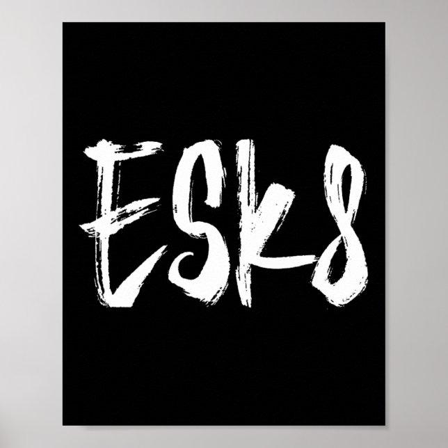 Poster Esk8 - Skate Elétrico (Frente)