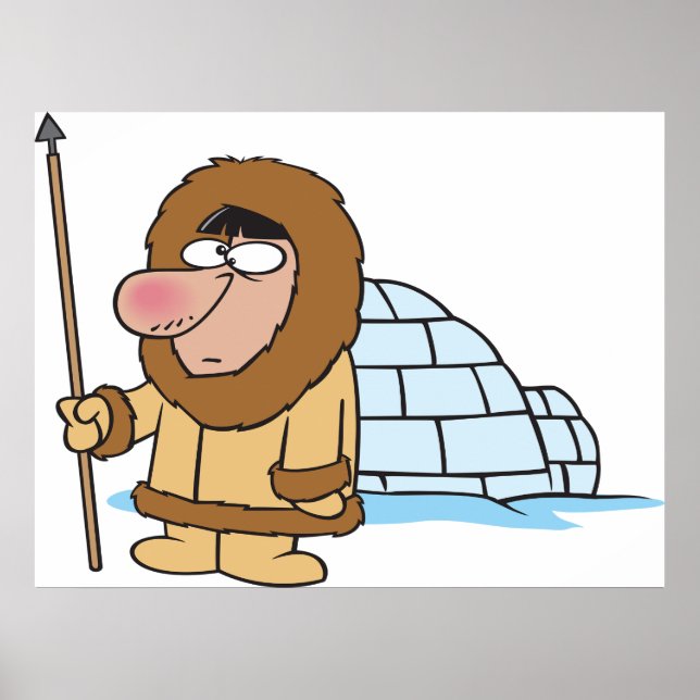 Poster Eskimo E Igloo (Frente)