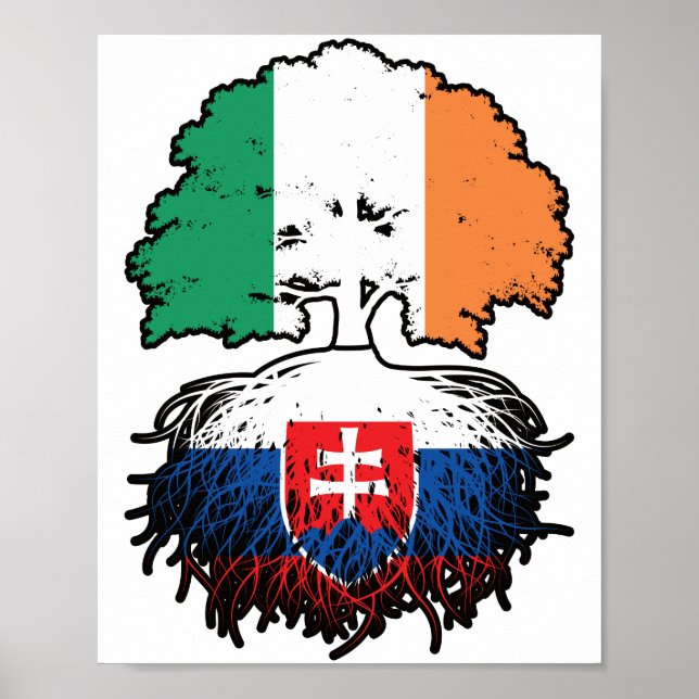 Poster Eslováquia Eslováquia Irlanda Irlanda, Irlanda, Ár (Frente)