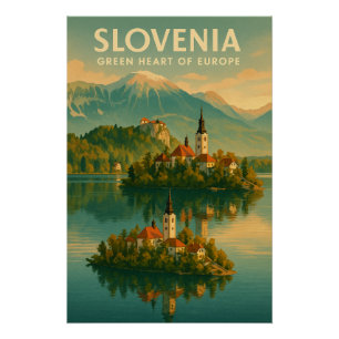 Pôster Eslovênia – Coração Verde da Europa