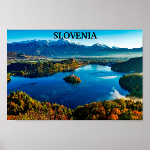 Poster Eslovênia - Lago de Bled