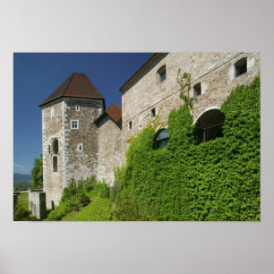 Pôster ESLOVÊNIA, Ljubljana: Castle Hill / Ljubljana