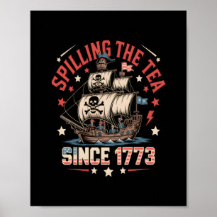Poster Esmagamento Do Chá Desde 1773 O Patriótico Históri
