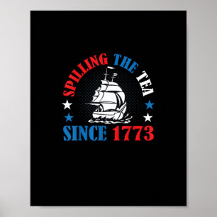 Poster Esmagando O Chá Desde 1773 História Americana 4º S