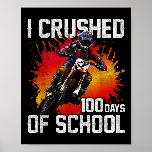 Poster Esmagei 100 Dias De Bicicleta De Camisa Para Rapaz (Frente)