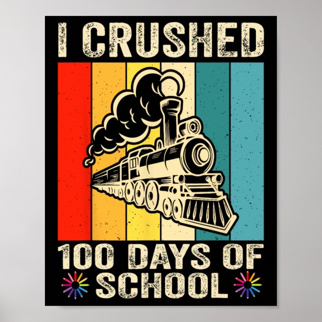 Poster Esmagei 100 Dias De Crianças Escolares (Frente)