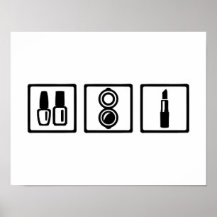 Poster Esmalte de maquiagem de cosméticos