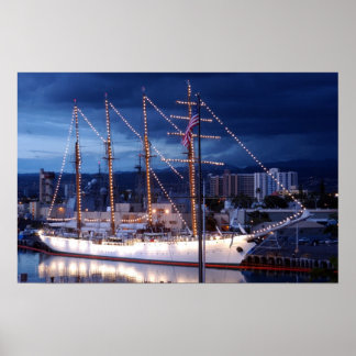 Poster Esmeralda de alto navio