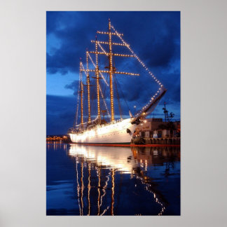 Poster Esmeralda de alto navio