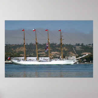 Poster Esmeralda de alto navio