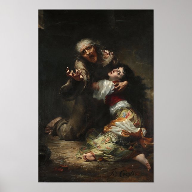 Poster Esmeralda Henri Coeylas Painting (Frente)