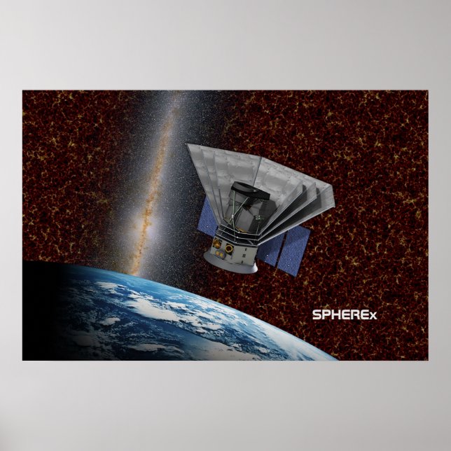 Poster espaçador SPHEREx Galaxy (Frente)