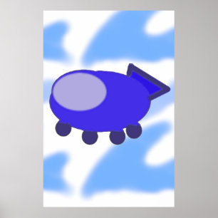 Poster Espaçamento Azul