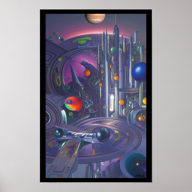 Poster Espachante Pinball, Classe Galáxica (Frente)